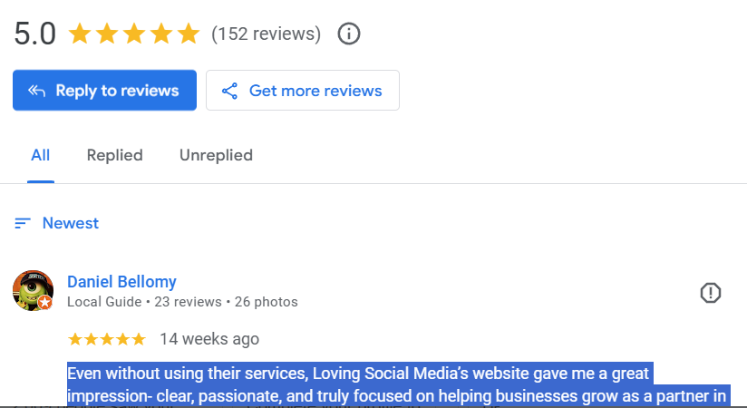 A good reputation of a brilliant social media company in London.