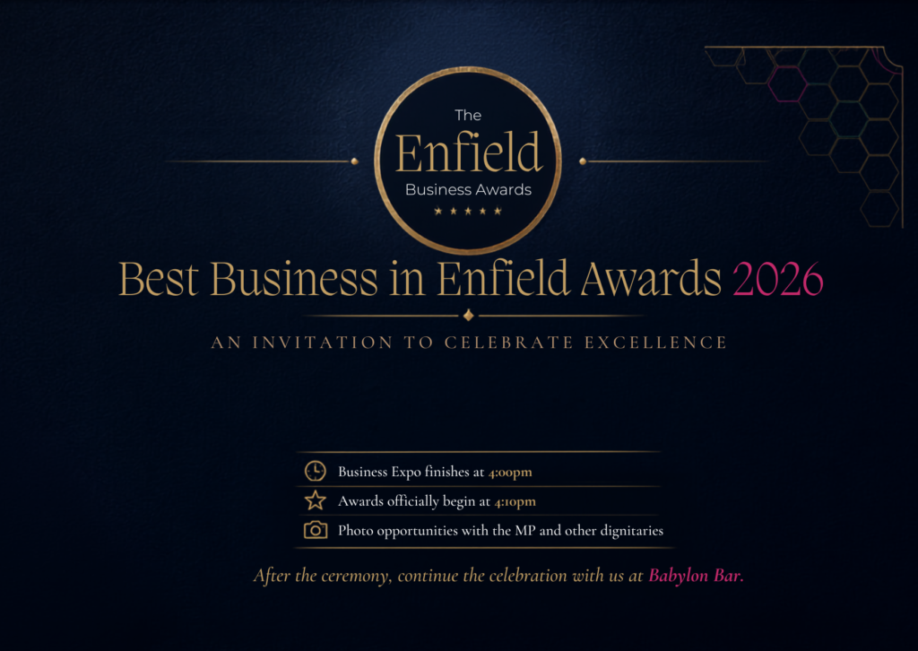 best business in enfield awards two thousand and twenty six it's going to be a